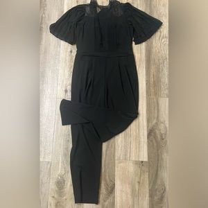 Express Black skinny jumpsuit
